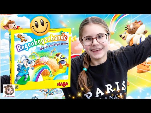 REGENBOGENBANDE 🌈 STREIT um die meisten Wolkenkristalle!? 💎 3D Brettspiel für Kinder | HABA