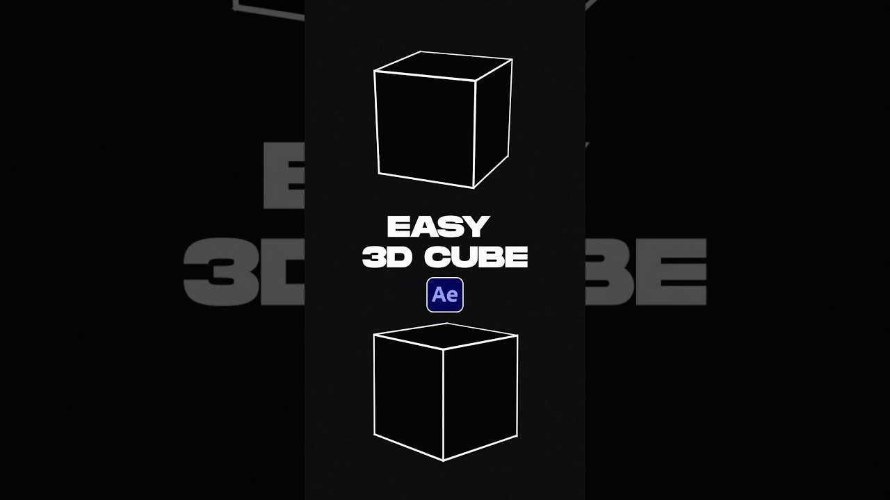 Use This Easy 3D Cube Effect in After Effects #tutorial