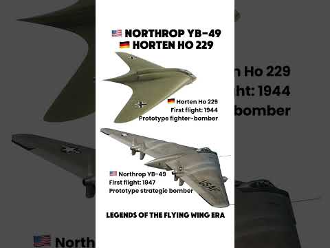 Northrop YB-49 vs Horten Ho 229 | Flying Wing Prototypes Compared