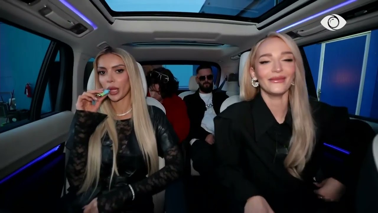 Brikena, Selin, Mal dhe Miri hipin në makinë për xhiron e tyre në Tiranë