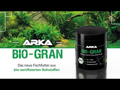 Unser erstes BIO-zertifiziertes Futter für Süßwasserfische ! - ARKA BIO GRAN Granulatfutter