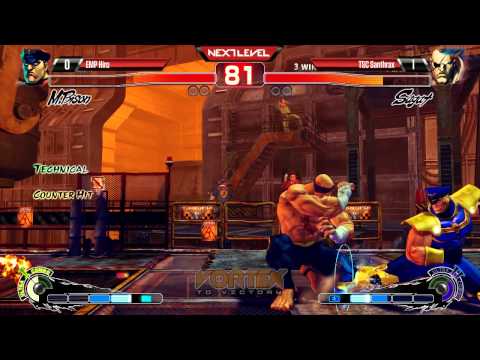 USF4 @ Vortex to Victory - EMP Hiro (M. Bison) vs TSC Santhrax (Sagat) [720p/60fps]