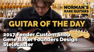 Video thumbnail for Guitar of the Day: 2017 Fender CS Gene Baker Founders Design Stelecaster | Norman's Rare Guitars by Normans Rare Guitars