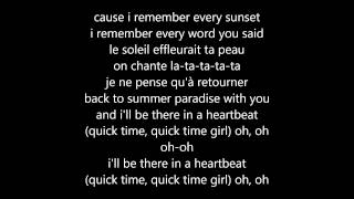 Summer paradise - Simple plan ft Sean paul - French version (lyrics)