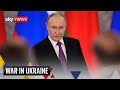 Putin agrees to Ukraine ceasefire but lists certain conditions -  Sky News coverage