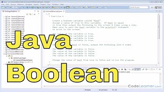 Download the video "21x - Learn Java Boolean Data Type - Example1"