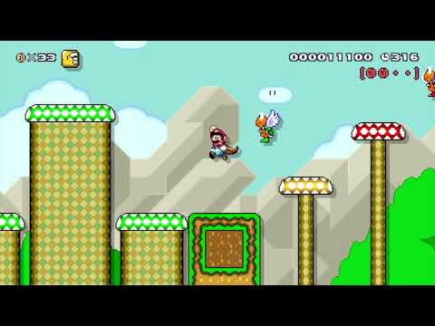 JBW 1-3 Merry Mushrooms ⚡️ by JungleB ⚡️ SUPER MARIO MAKER Raw GAMEPLAY