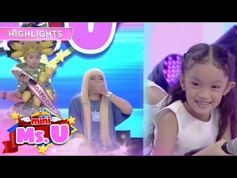 Vice Ganda laughs at Kulot's question to Mini Miss U Sofia Mini Miss U