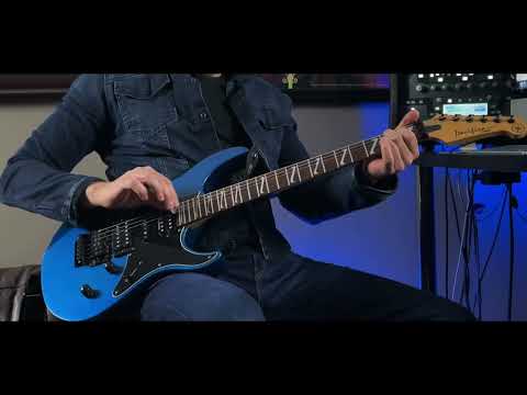 Rare Yamaha Pacifica 1221 1990s - Bill Leverty from Firehouse model in Metallic blue image 10