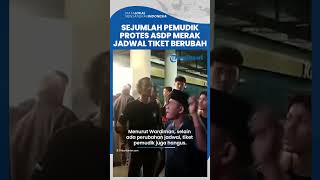 Aksi Protes Pemudik di ASDP Merak, Emosi Memucak hingga Sempat Adu Mulut saat Jadwal Tiket Berubah
