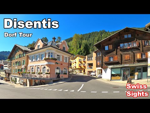 Disentis Switzerland 4K Beautiful Mountain Village
