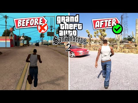How To Remaster GTA San Andreas😍With Mods (Complete Guide) For Low End PC!