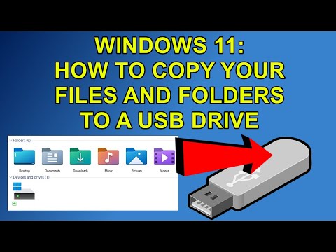 WINDOWS 11: How to Copy Files and Folders to USB Drive