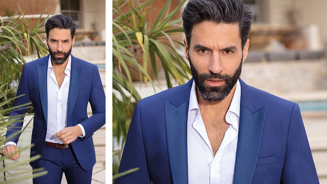 La Classe d'un Costume Chicago Bleu Royal 💎 Collection par Émie Saint-Germain pour Homme