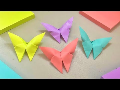 Easiest Origami Butterfly! || Make It In Less Than 5 Minutes || Beginner Step-By-Step Tutorial