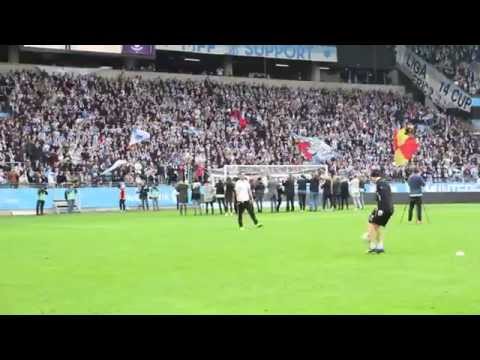 MFFtv: FC Rosengård hyllades under halvtidsvilan mellan MFF och IF Elfsborg (2014-10-18)