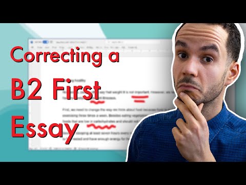 English Teacher Corrects B2 First (FCE) Essay | Correcting Your Papers Episode 1