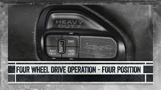Four Wheel Drive Operation | How To | 2019 Ram Chassis Cab