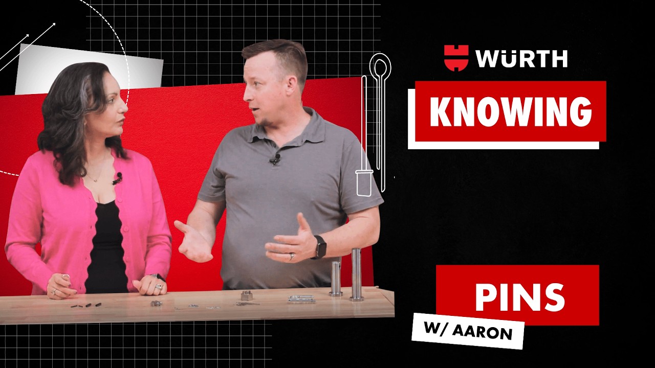 Pins Explained: Cotter, Clevis, Dowel & Spring Pins | Würth Knowing: In The Shop #fasteners #tools
