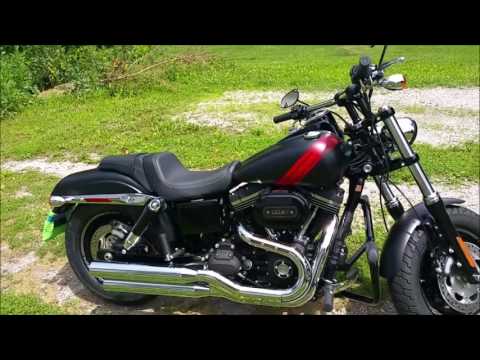 2016 Harley FatBob Vance and Hines Twin Slash Slipons