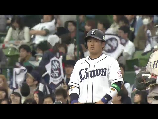 【4回裏】ライオンズ・森 今季初ヒットはタイムリーとなる!! 2015/3/28 L-Bs