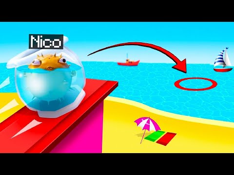 NICO, DIVENTA UNO STRANO PESCE PALLA ROTOLANTE!