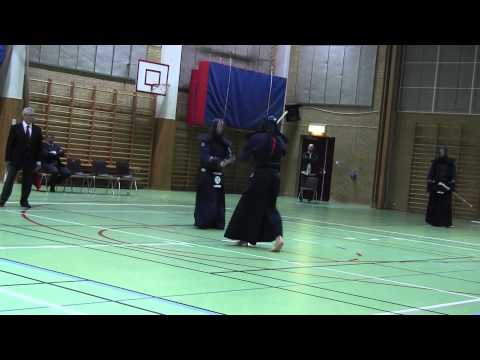 Kendo SM 2014, Men, Pool - M.Johansson(White) vs H.Johansson(Red)