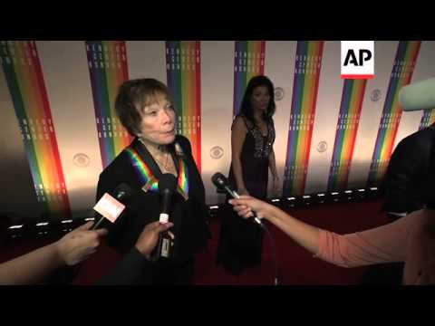 Martina Arroyo, Herbie Hancock, Billy Joel, Shirley MacLaine and Carlos Santana receive the Kennedy