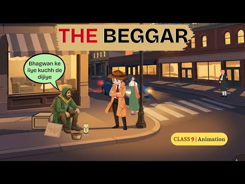 The Beggar Class 9 | class 9 english the beggar animation in hindi
