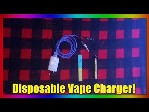 Part of a video titled How to Make a CHARGER for DISPOSABLE VAPES ... - YouTube