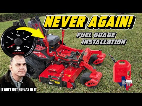 Installing an Electronic Fuel Guage on a Zero Turn Mower