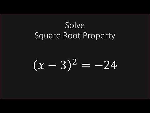 Solve X 3 2 24 Using The Square Root Property