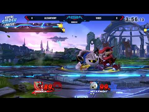 MSM 168 - Viibes (Metaknight) vs AlexAnthony (Greninja) Winners R2 - Smash 4