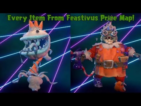 Plants Vs Zombies BFN Every Item From Feastivus Prize Map!