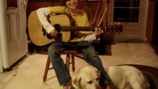 Sawyer singing his newest original, &quot;Breaking Ice,&quot; featuring our lab, Sampson