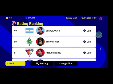 Settings That Will Get You To Top 50 On Leaderboards. eFootball 2023 mobile.YouWillLosePES
