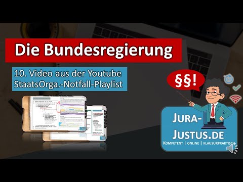 Die Rechte und Pflichten der Bundesregierung in der Klausur: 10. Video Staatsorga.-Notfall-Playlist