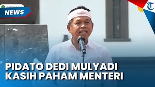 [FULL] Pidato 'Cerdas' Kang Dedi Mulyadi, Kasih Paham Menteri Kebudayaan Fadli Zon dan Menko PMK