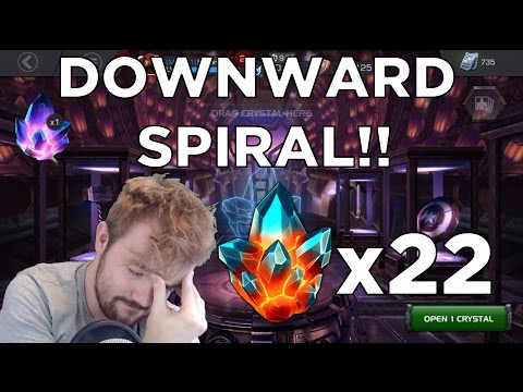 DOWNWARD SPIRAL! - Premium Hero + Four Star Crystal Opening - Marvel Contest of Champions