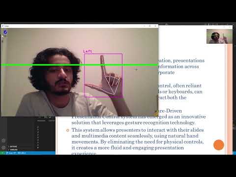 Gesture-Controlled Presentation System Using OpenCV | HandSync Presenter (Final Year B.Tech Project)