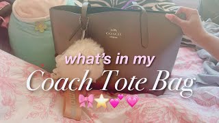 🎀What’s in my COACH tote bag? | uni + work🎀