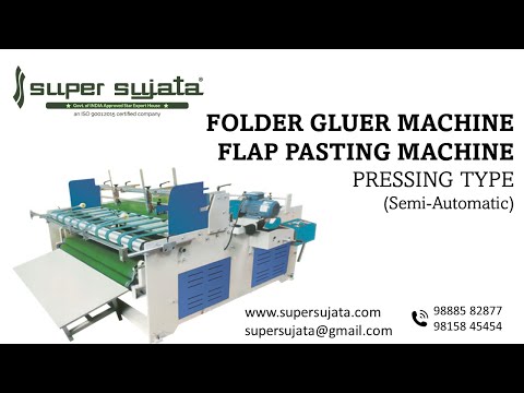 Corrugated Box Gluing Folding and Pressing Folder Gluer Machine