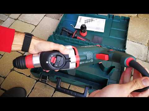Unpacking / unboxing combination hammer Metabo KHE 2660 QUICK 600663500
