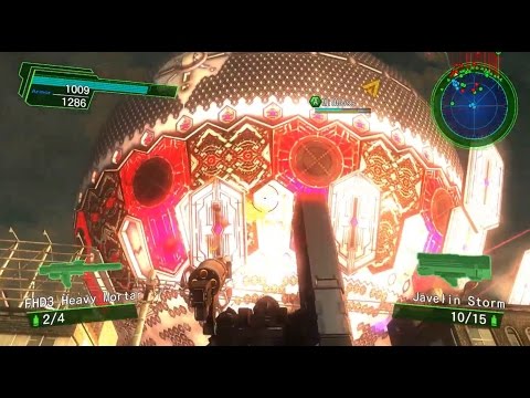 Earth Defense Force 4.1 Blind Hard Difficulty Let's Play Part 6 - Showdown! Alien Death Star!