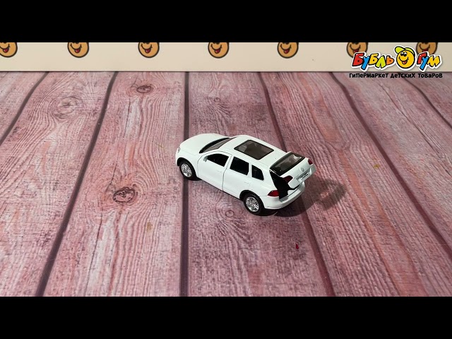 Машинка Volkswagen touareg Технопарк металлическая инерционная с открывающимися дверями и багажником - видео