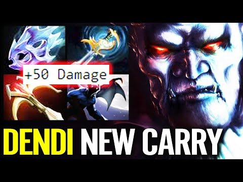 Dendi [Night Stalker] New Carry Mid too IMBA - Echo Sabre & Moon Shard Max Speed Dota 2