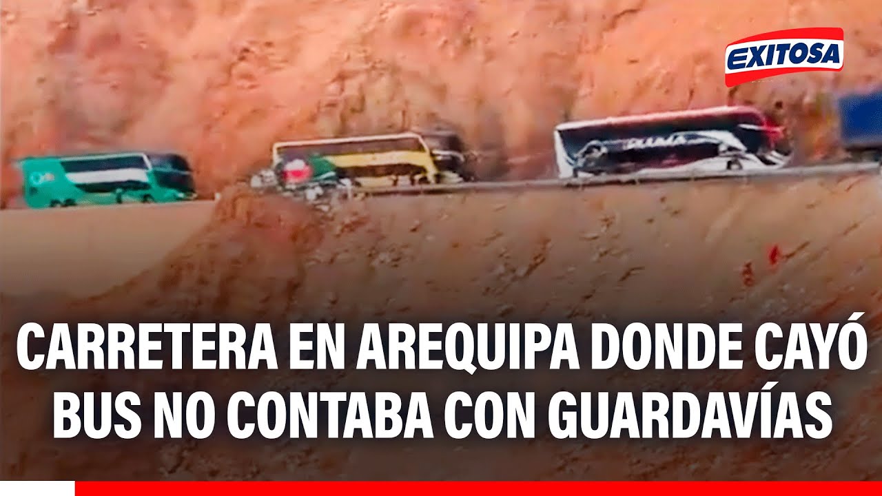 🔴🔵 Carretera en Arequipa donde cayó bus no contaba con guardavías: "Acá hay responsables directos"