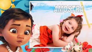Convite animado Moana baby
