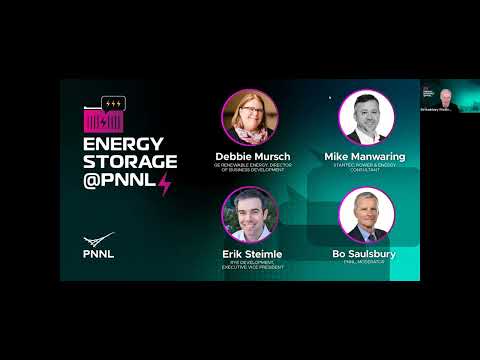 Energy Storage @PNNL: Expert Panel: Pumped Storage Hydropower