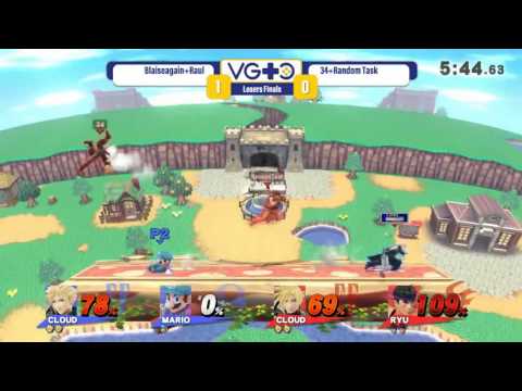 VGTC Fall Tournament 2016   Smash 4 Doubles   Blaiseagain + Raul vs 34 + Random Task   Losers Finals